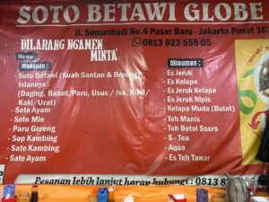 Manjakan Lidah Anda dengan Soto Betawi Globe Haji Oji di Pasar Baru